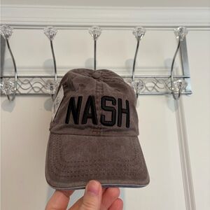 Coffee colored 'NASH' Baseball Cap